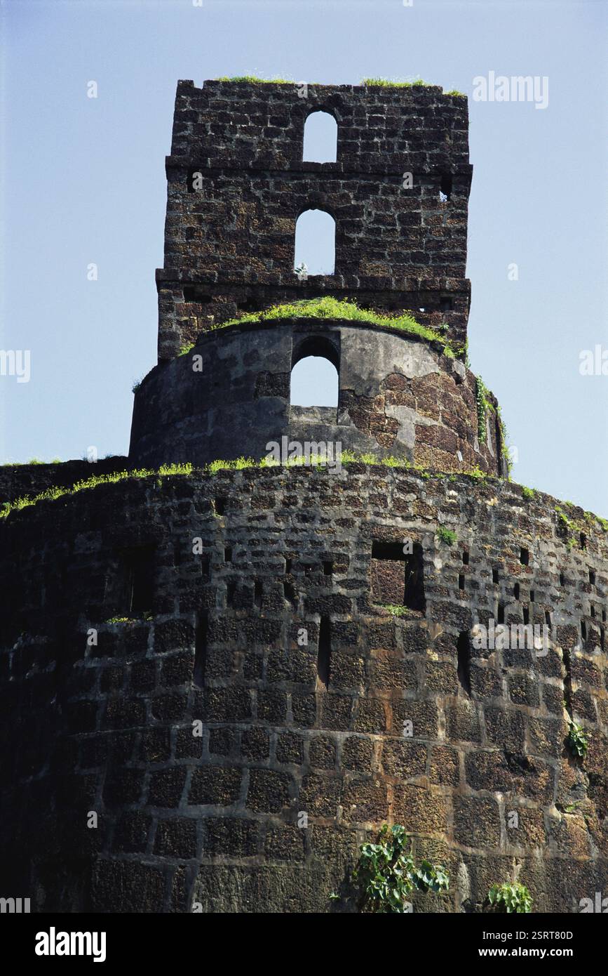 Fort Vijaydurga, Sindhudurga, Maharashtra, India, Asia Foto Stock