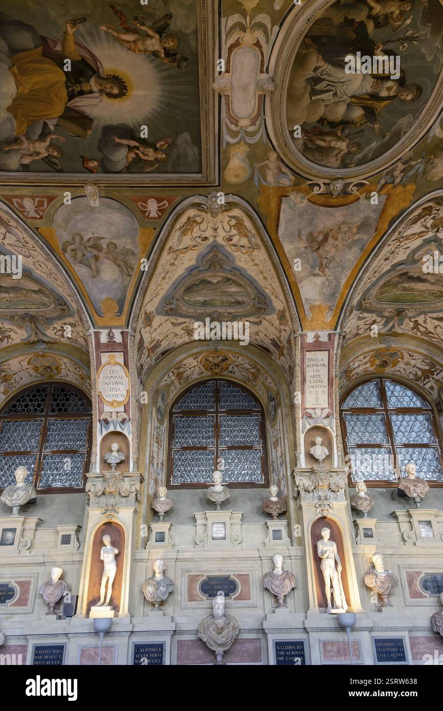 Particolare della volta rinascimentale dell'Antiquarium nella residenza di Monaco, Monaco, alta Baviera, Baviera, Germania, Europa Foto Stock