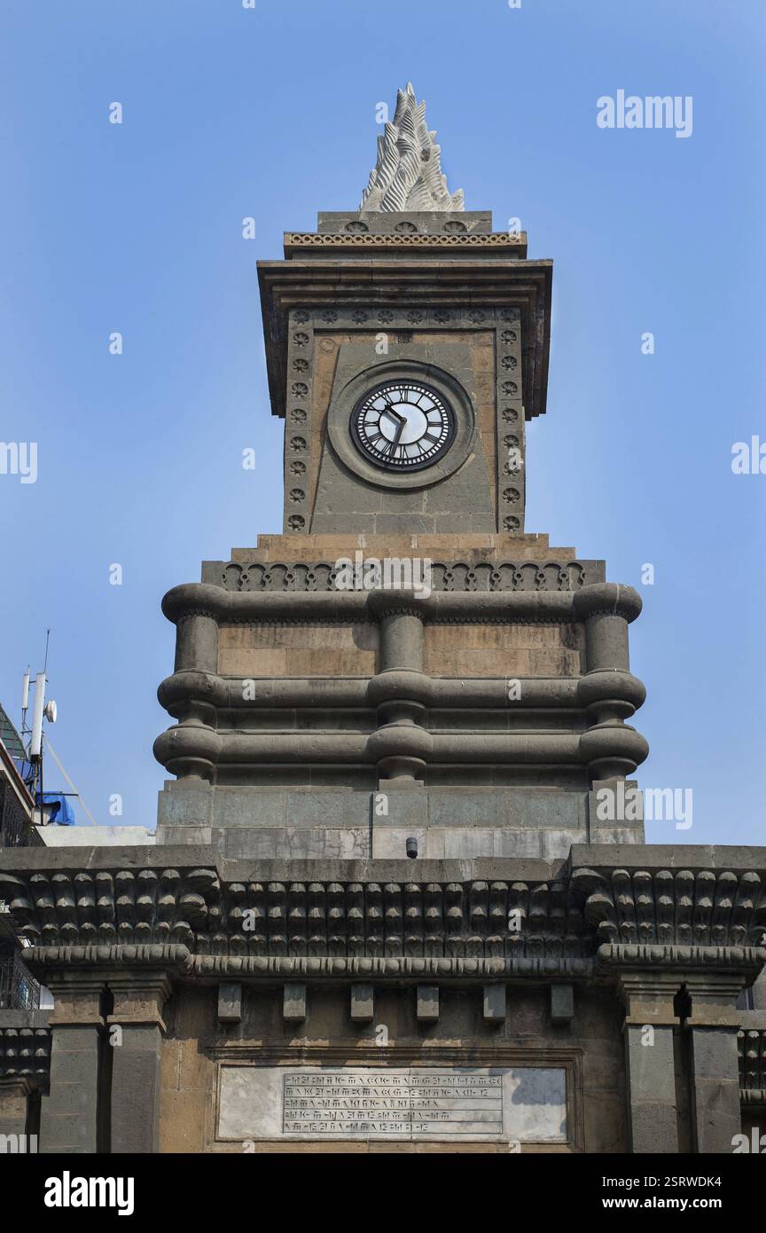 Bomanjee Hormarjee Wadia Clock Tower, Mumbai, Maharashtra, India, Asia Foto Stock