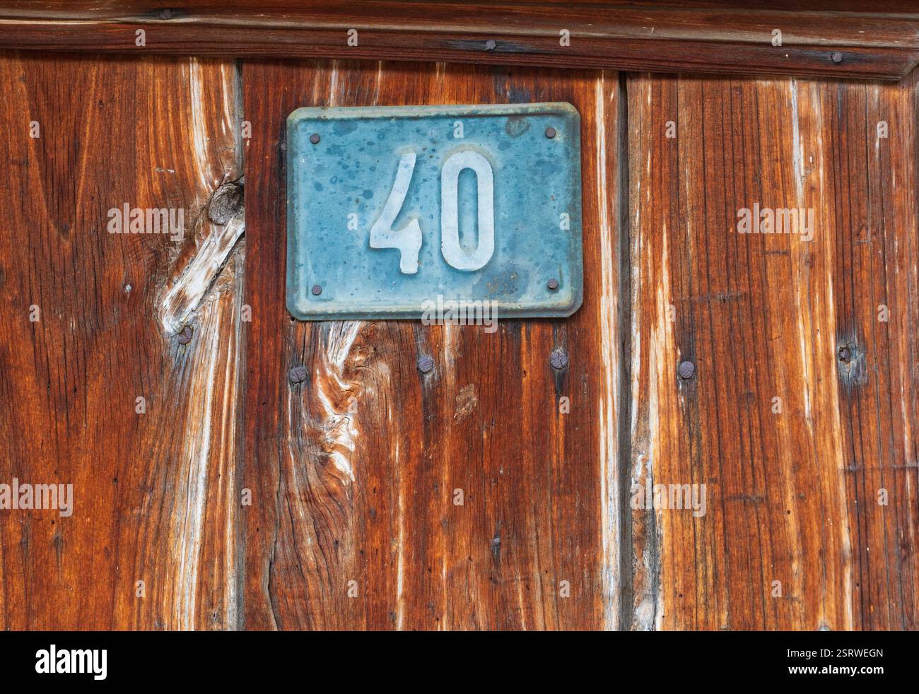 Numero 40: Identità anziana Foto Stock