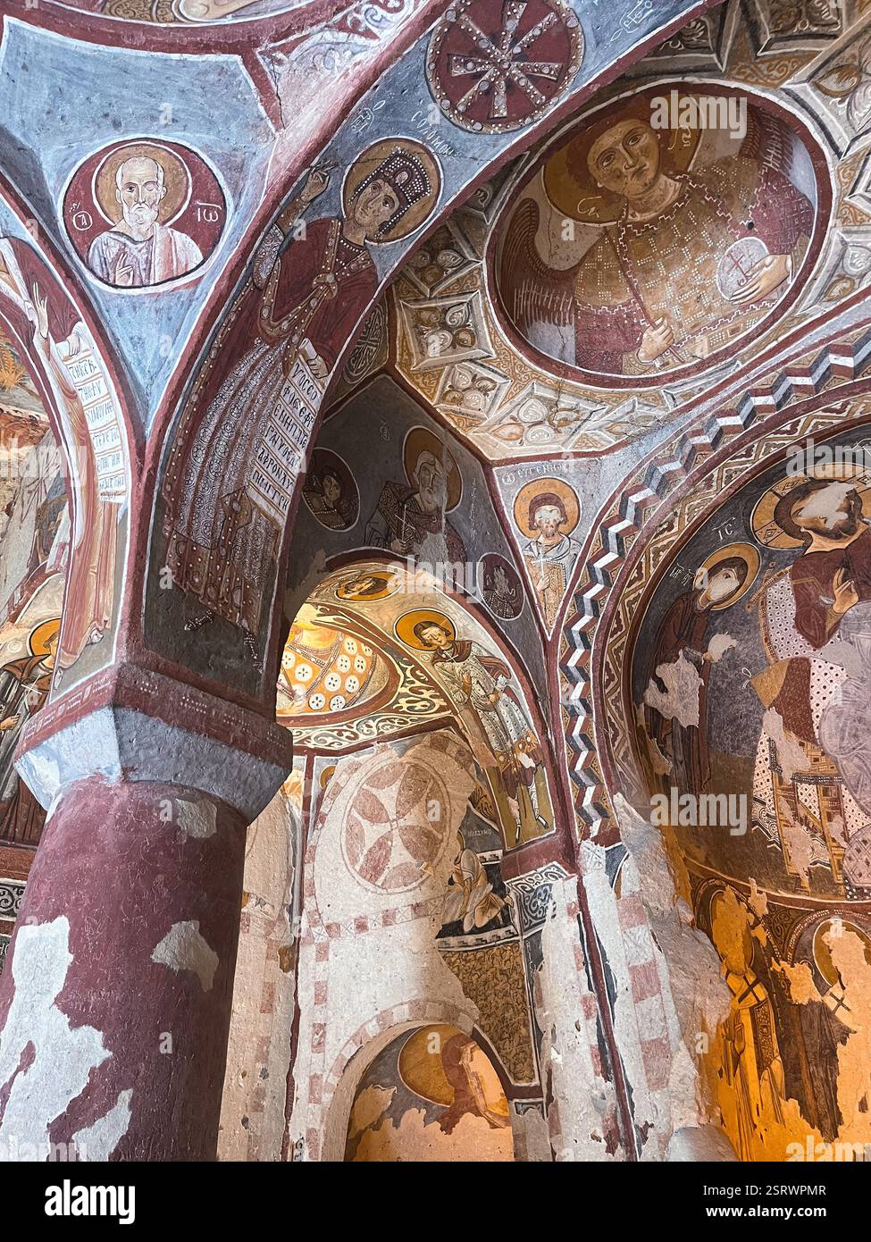 Affreschi della grotta bizantina | Museo all'aperto di Göreme - Immagine stock catturata con smartphone