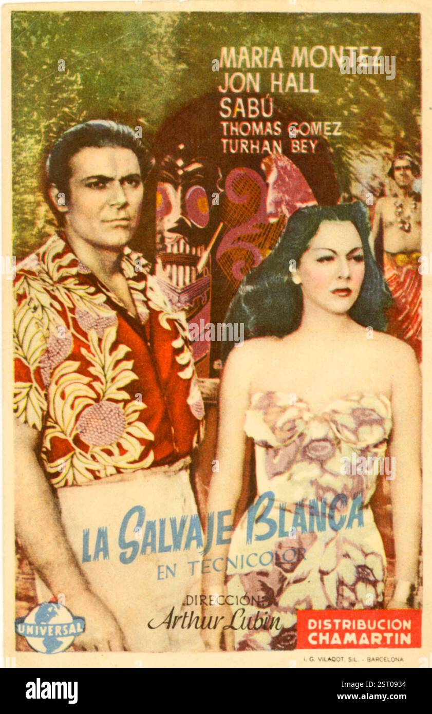 WHITE SAVAGE [US 1943] JON HALL, MARIA MONTEZ data: 1943 Foto Stock