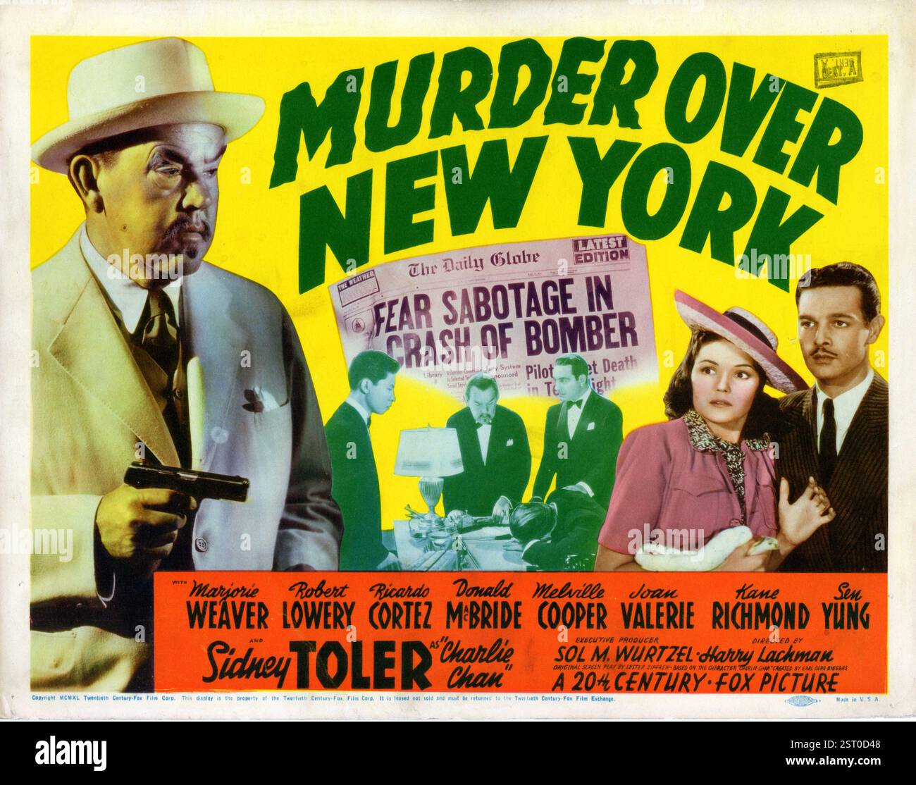 MURDER OVER NEW YORK [US 1940] SIDNEY TOLLER nel ruolo di Charlie Chan data: 1940 Foto Stock