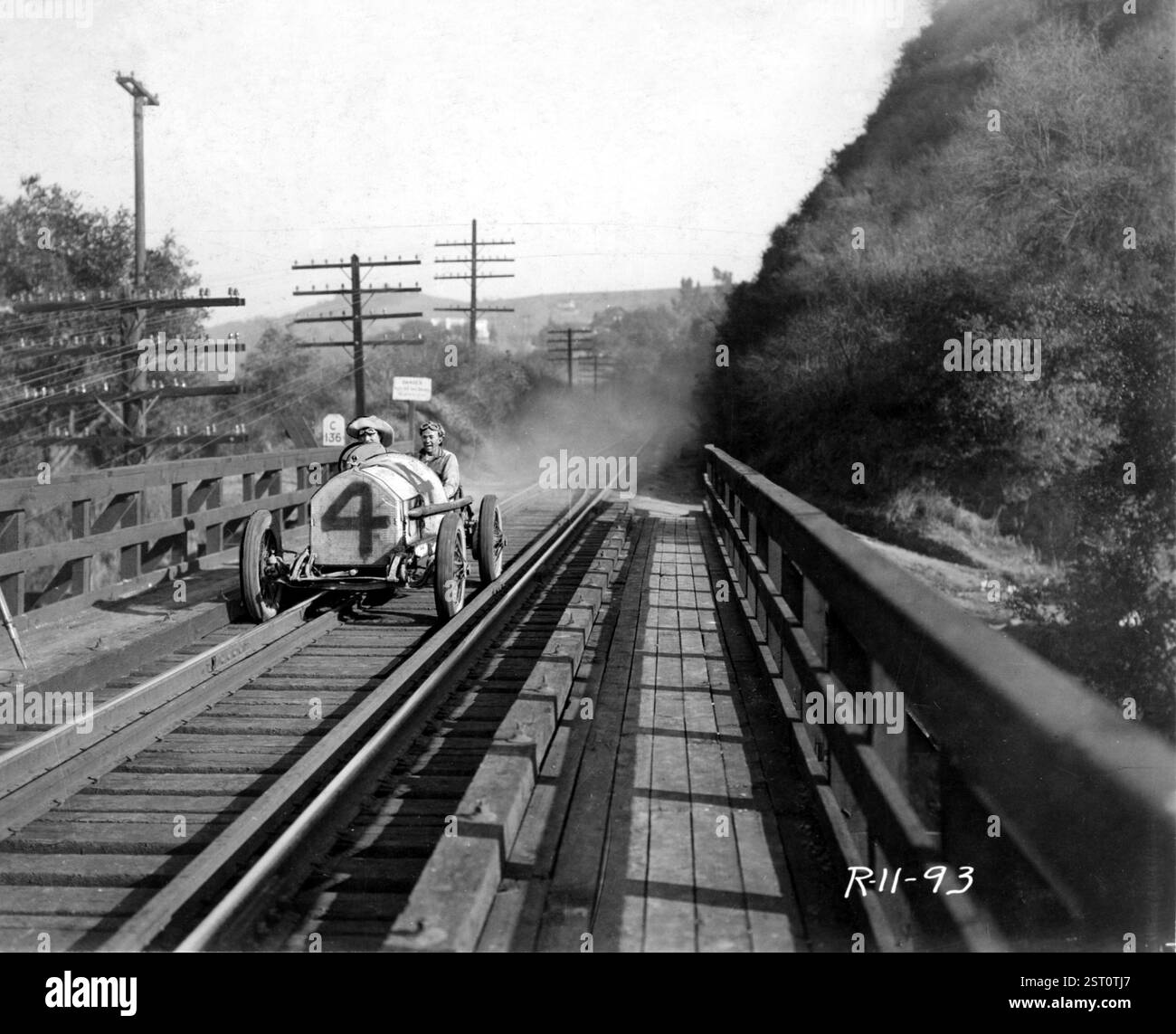 THE ROAD DEMON [US 1921] TOM MIX [LEFT] data: 1921 Foto Stock