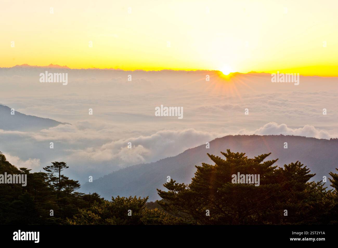 Di nuovo è iniziato un nuovo giorno. Foto Stock