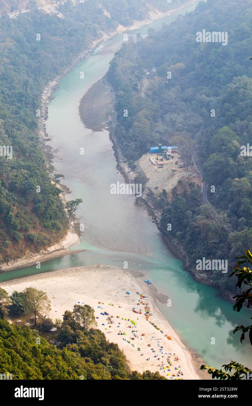 Punto panoramico Teesta. Foto Stock