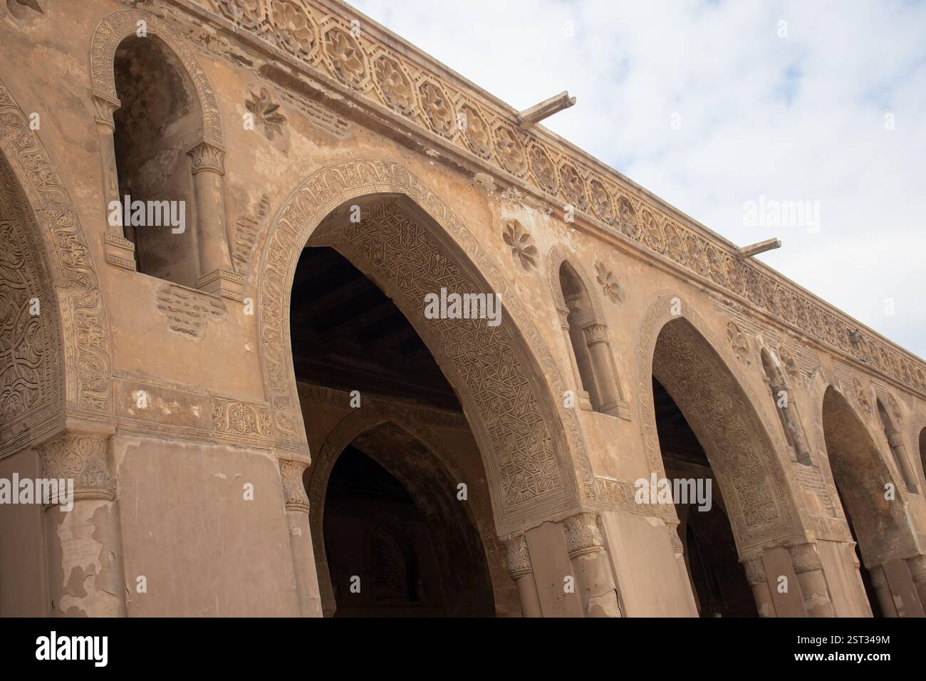 Moschea di Ibn Tulun, il Cairo islamico Foto Stock