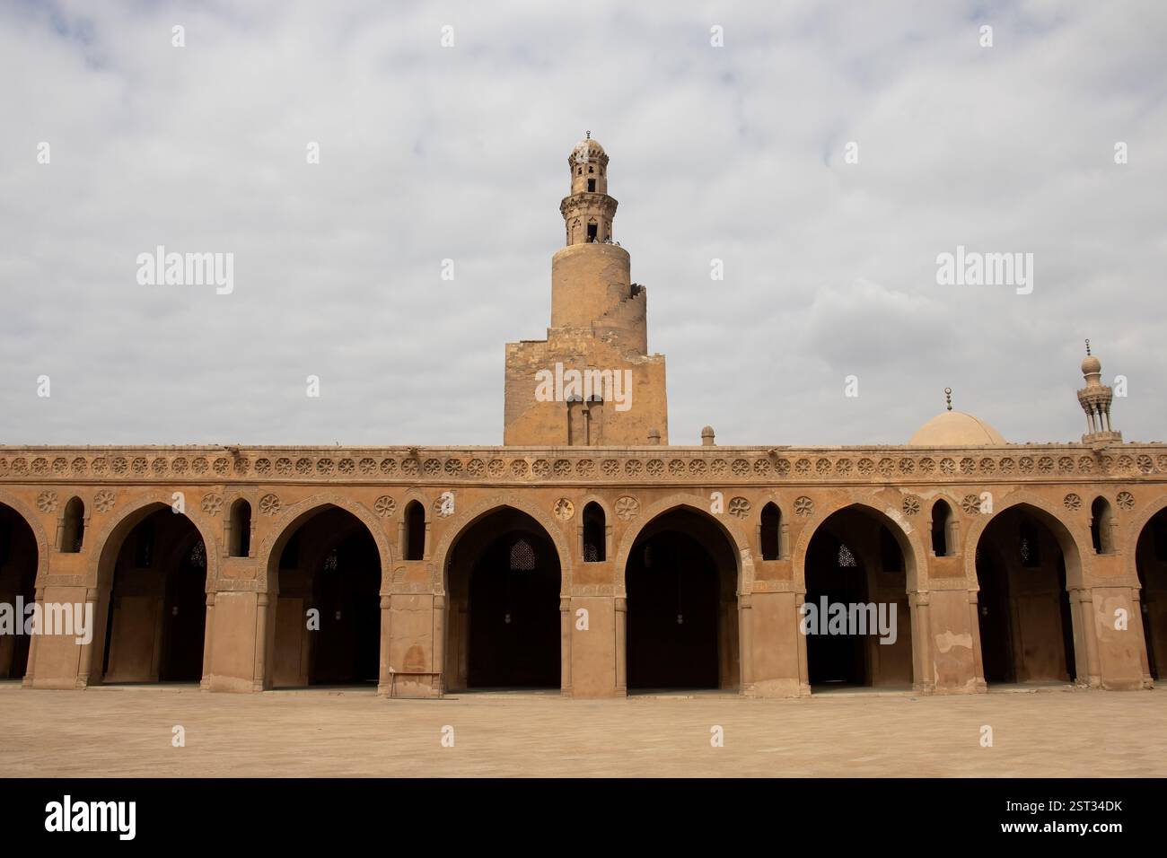 Moschea di Ibn Tulun, il Cairo islamico Foto Stock