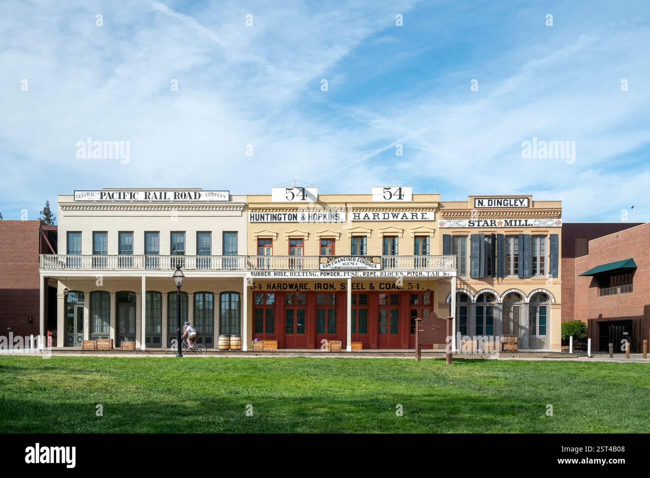 Vetrine ed edifici storici a Sacramento, CALIFORNIA Foto Stock