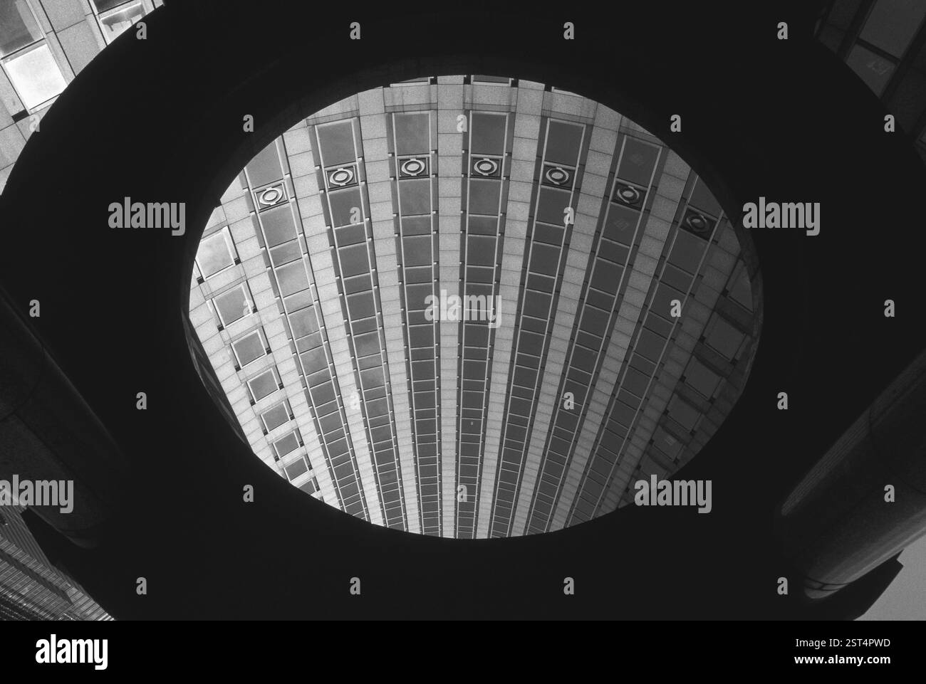 Bianco e nero 135 East - 57th Street Building a New York, Stati Uniti d'America Foto Stock