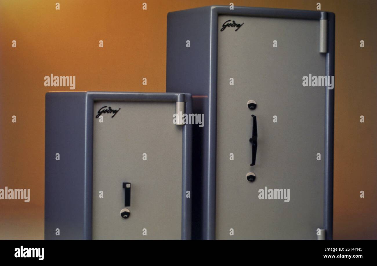 Casseforti, india Foto Stock