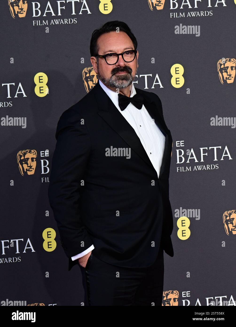 LONDRA, REGNO UNITO. 16 febbraio 2025. James Mangold all'EE BAFTA Film Awards 2025 al Royal Festival Hall, Londra, Regno Unito. (Foto di 李世惠/SEE li/Picture Capital) credito: Vedi li/Picture Capital/Alamy Live News Foto Stock
