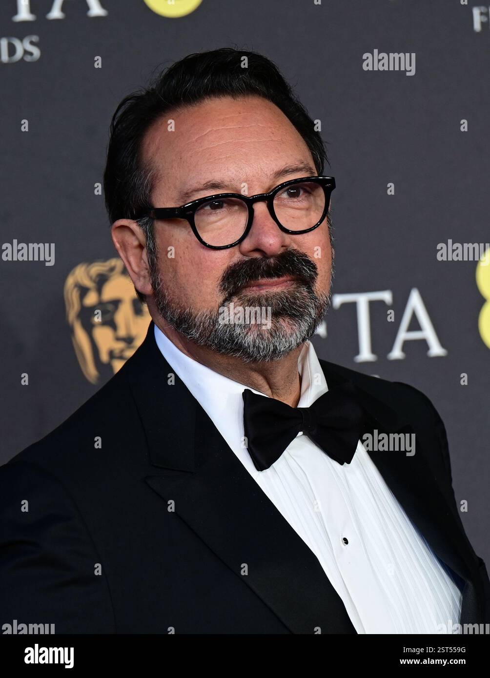 LONDRA, REGNO UNITO. 16 febbraio 2025. James Mangold all'EE BAFTA Film Awards 2025 al Royal Festival Hall, Londra, Regno Unito. (Foto di 李世惠/SEE li/Picture Capital) credito: Vedi li/Picture Capital/Alamy Live News Foto Stock