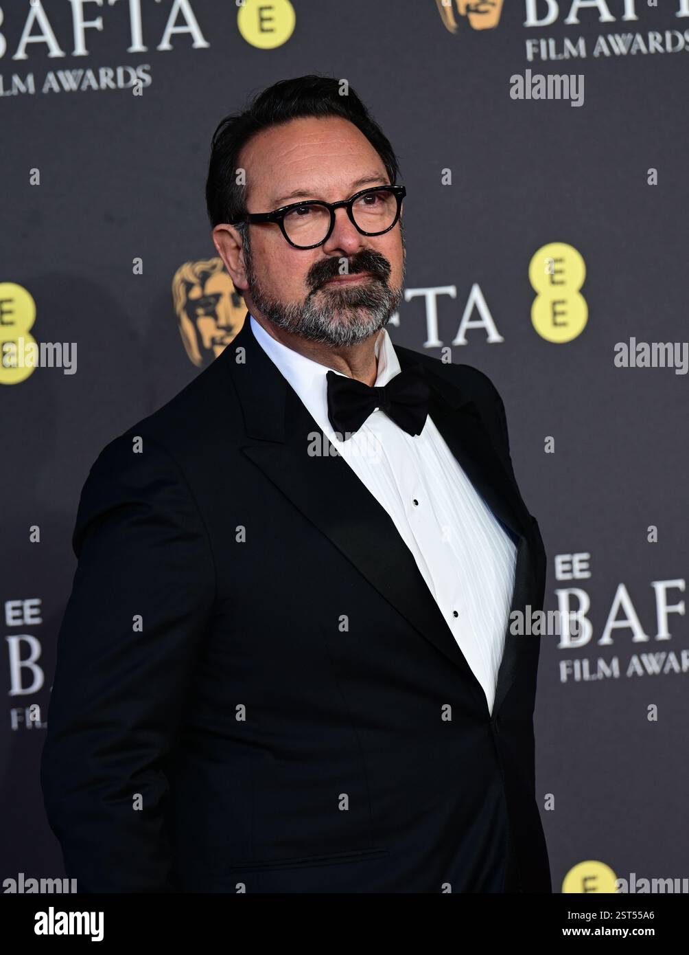 LONDRA, REGNO UNITO. 16 febbraio 2025. James Mangold all'EE BAFTA Film Awards 2025 al Royal Festival Hall, Londra, Regno Unito. (Foto di 李世惠/SEE li/Picture Capital) credito: Vedi li/Picture Capital/Alamy Live News Foto Stock