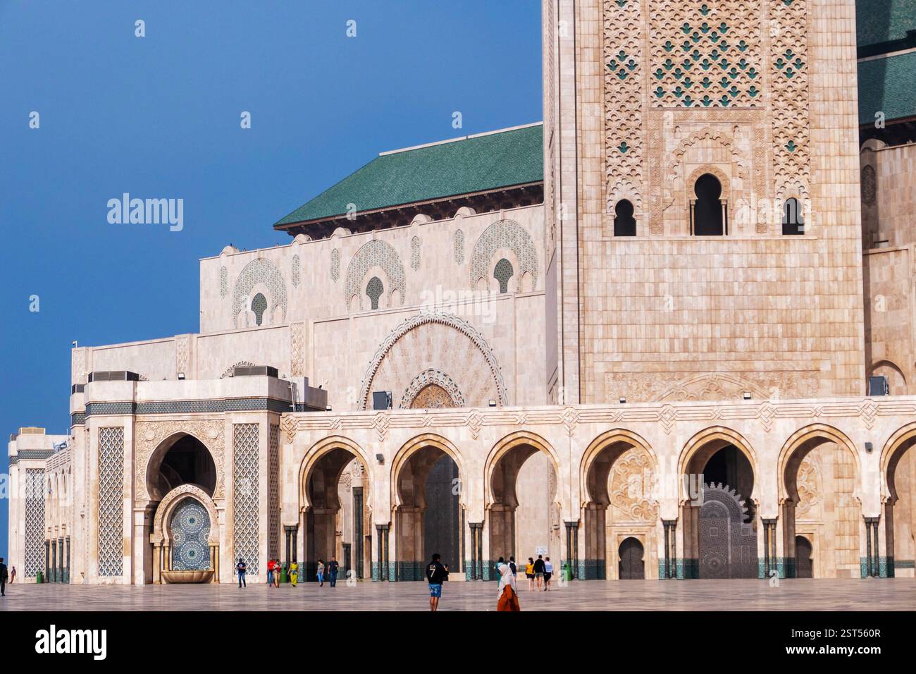Casablanca in Marocco: La Moschea di Hassan II Foto Stock