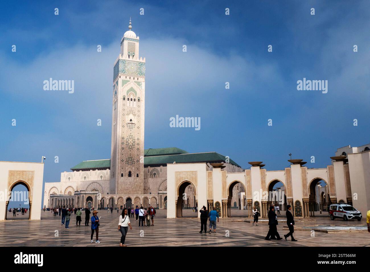 Casablanca in Marocco: La Moschea di Hassan II Foto Stock