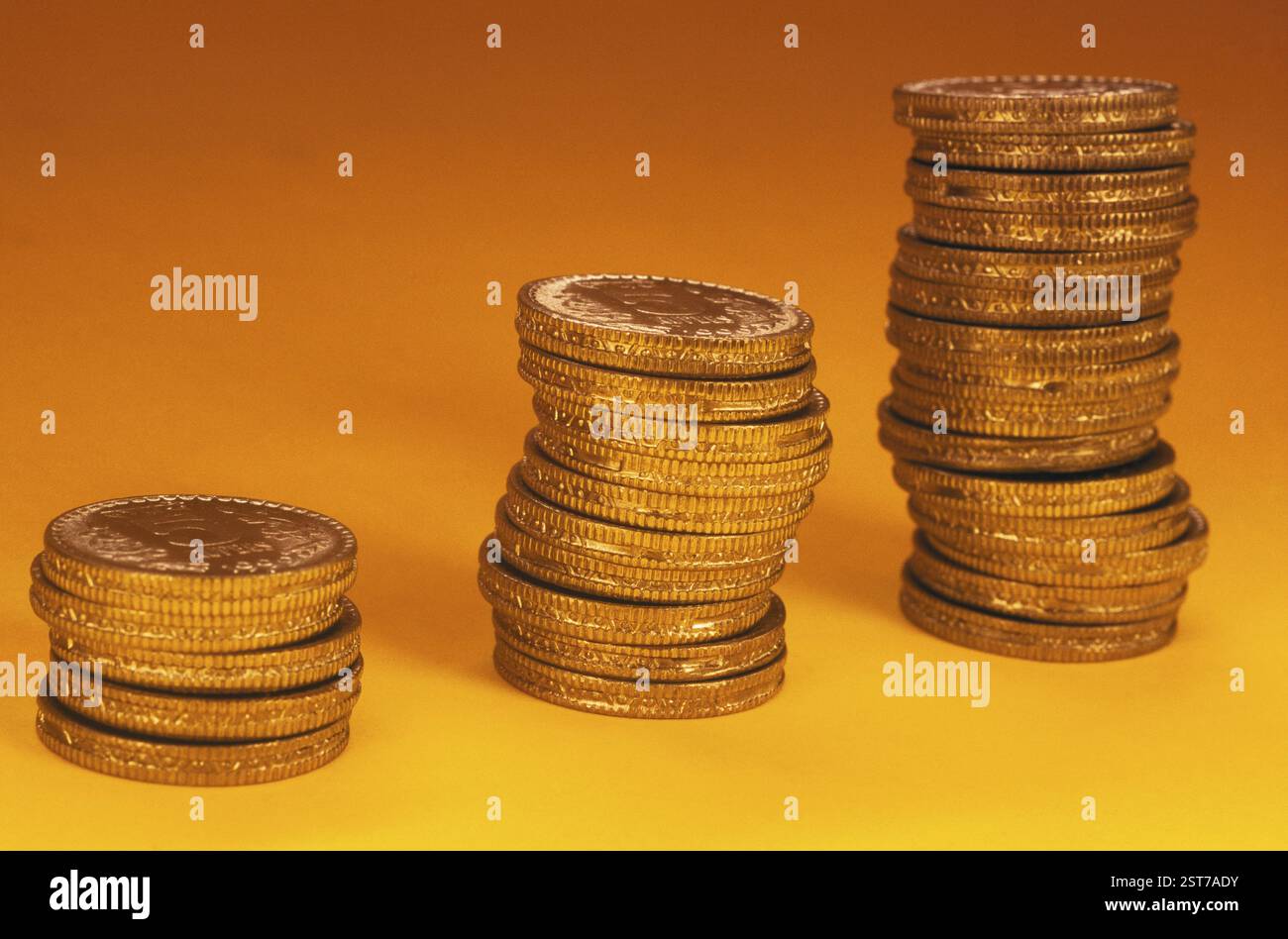 Concetto, crescita, monete, india Foto Stock