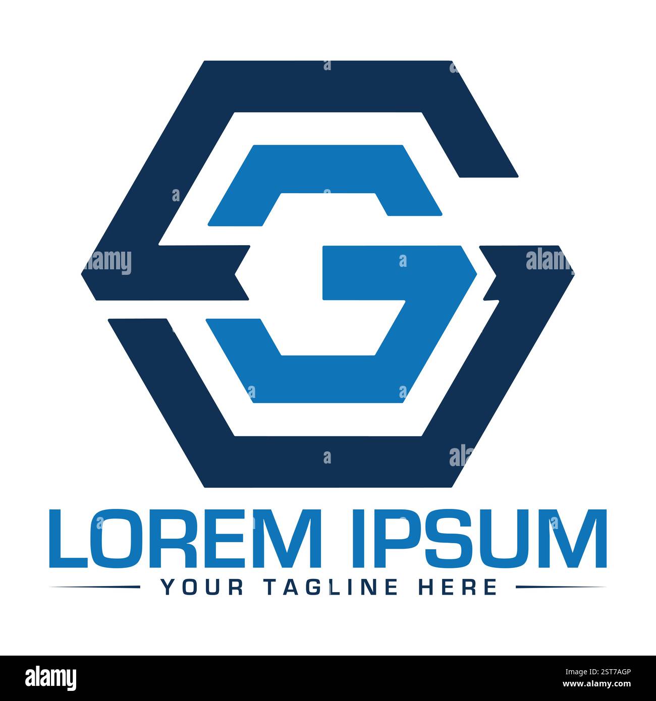 Logo SG Letter Illustrazione Vettoriale