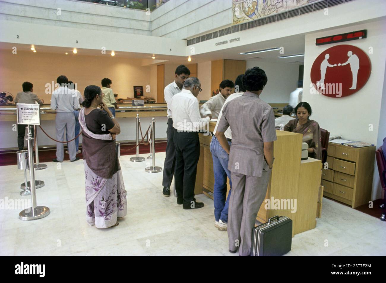 Operazioni bancarie, india Foto Stock
