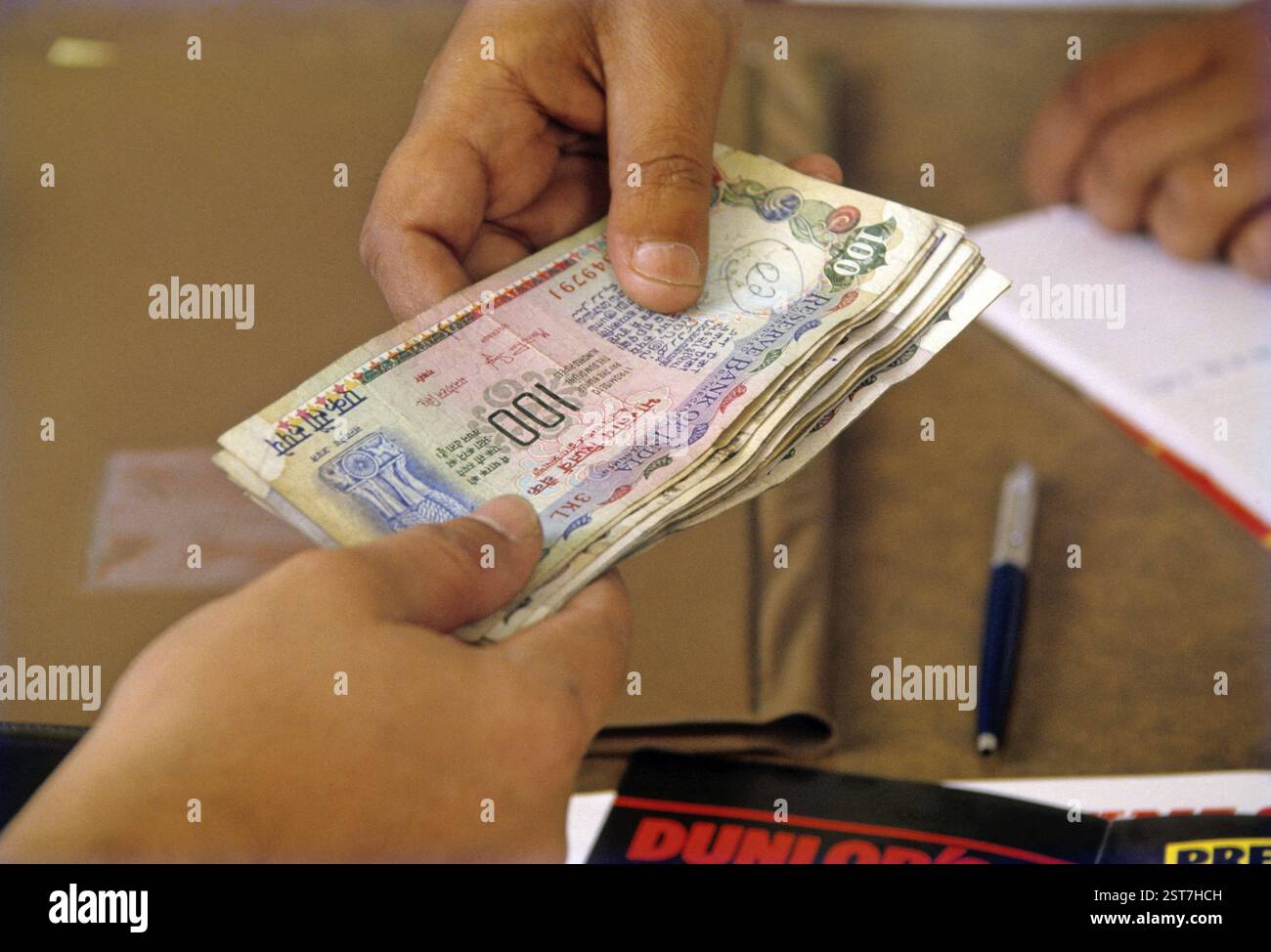 Settore bancario, Bangalore, Karnataka, India, Asia Foto Stock