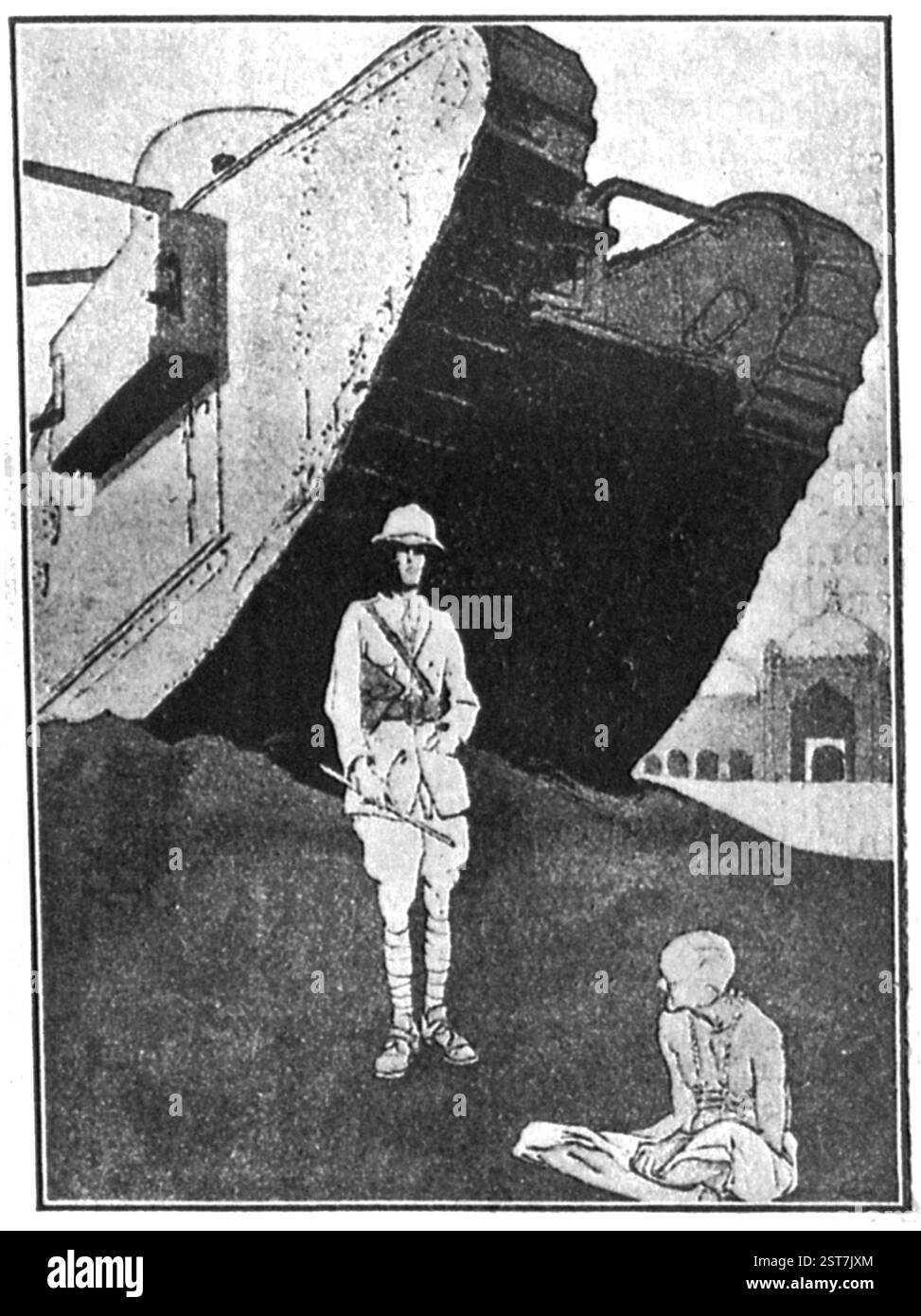 Le nostre armi sono diverse, signor Gandhi, ma uno di noi deve finalmente vincere. Simplicissimus, Monaco di Baviera, Germania - VERSIONE MODELLO NON DISPONIBILE Foto Stock