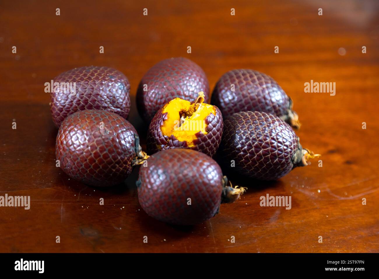 Tradizionale buriti brasiliano dolce selettivo Foto Stock