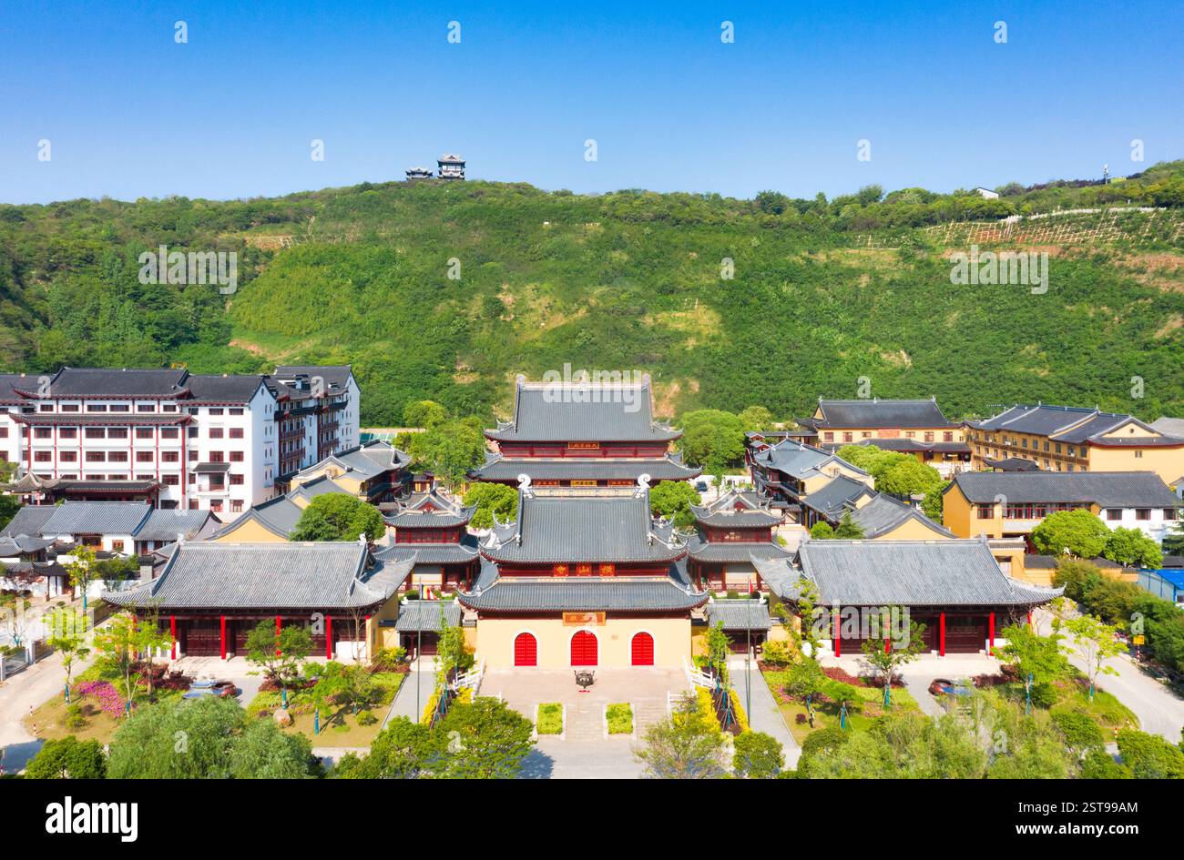 Tempio di Hengshan, area panoramica del lago Wuxi Tai, provincia di Jiangsu, Cina Foto Stock