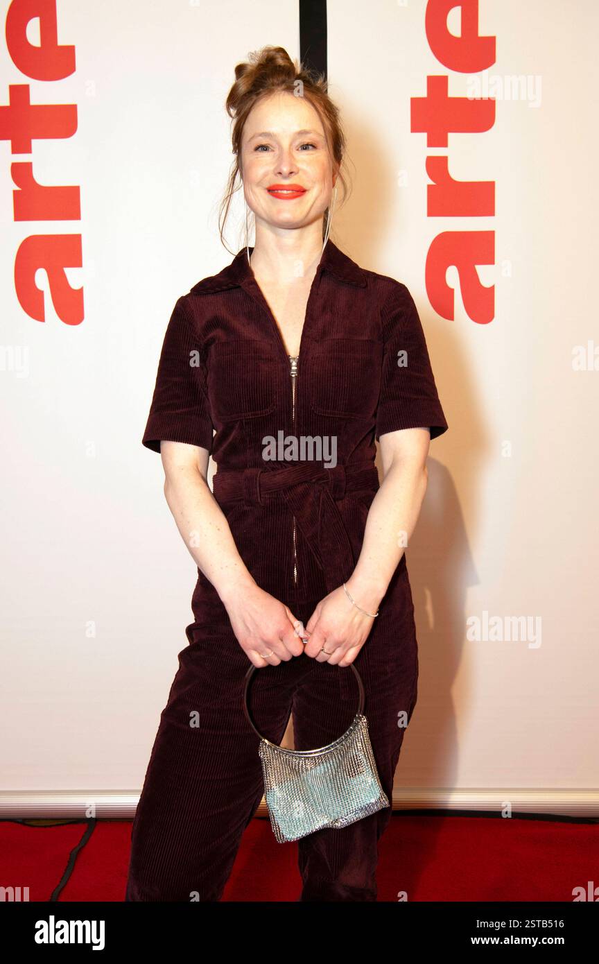 Odine Johne beim ARTE Empfang im Rahmen der Berlinale 2025 in der Akademie der Künste am Pariser Platz. Berlino, 17.02.2025 *** Odine Johne all'ARTE Reception come parte della Berlinale 2025 presso l'Akademie der Künste su Pariser Platz Berlino, 17 02 2025 foto:XJ.xKnowlesx/xFuturexImagex arte_5267 Foto Stock