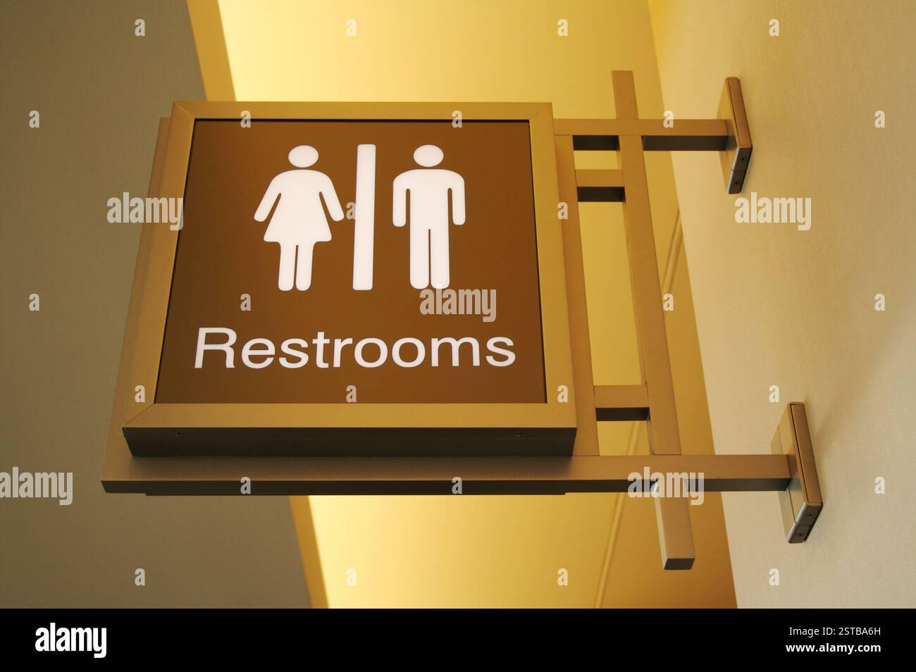 Insegna da bagno donna e uomo Foto Stock