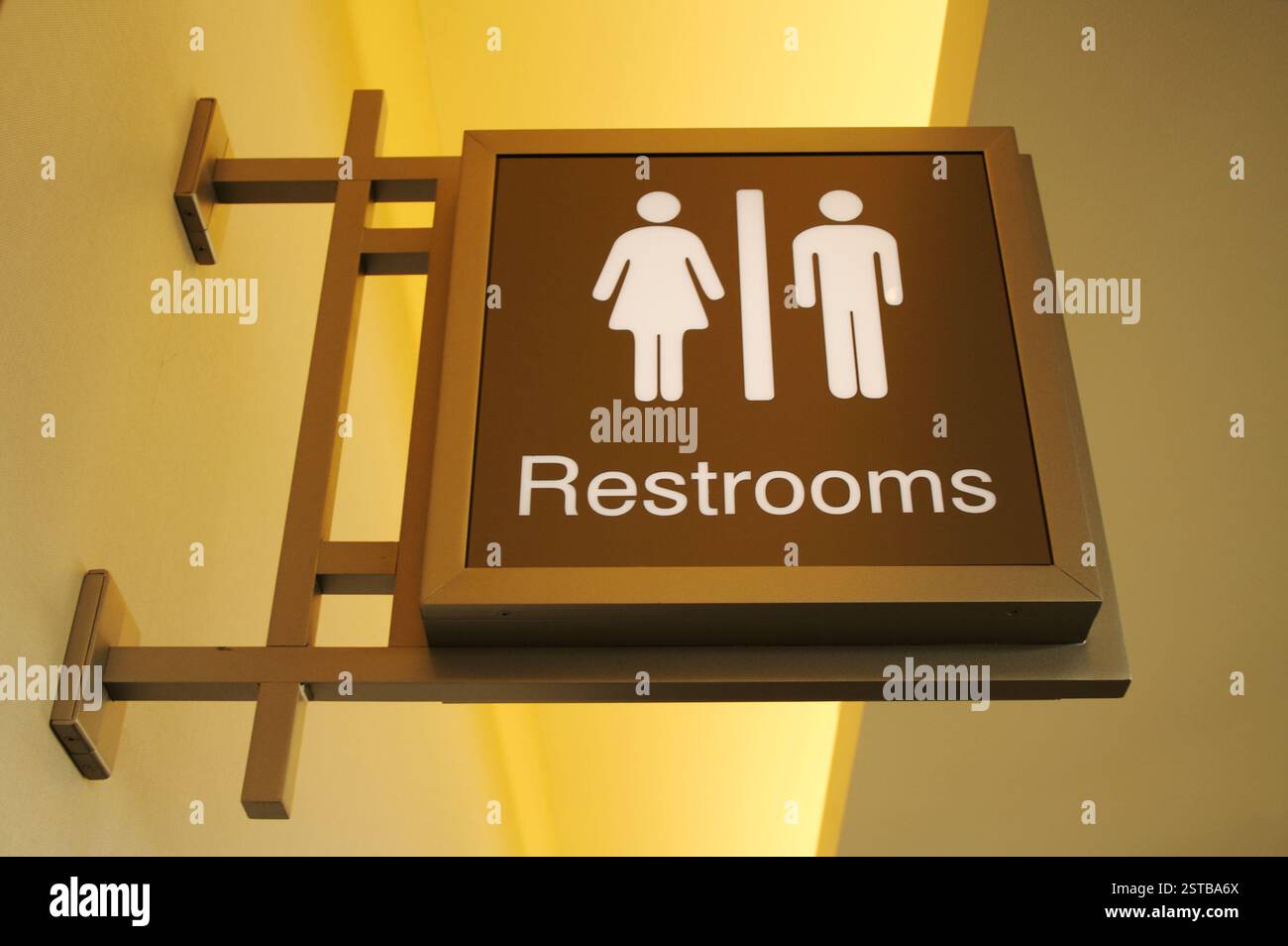 Insegna da bagno donna e uomo Foto Stock