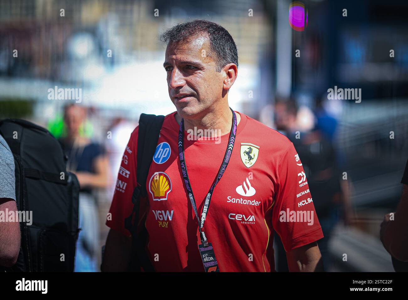 Marc Genè, ex pilota di Minardi e Ferrari Ambassador, ora commentatore di Sky Italia, durante il GP di Monaco, 23-26 maggio 2024 Montecarlo, Formula 1 WO Foto Stock