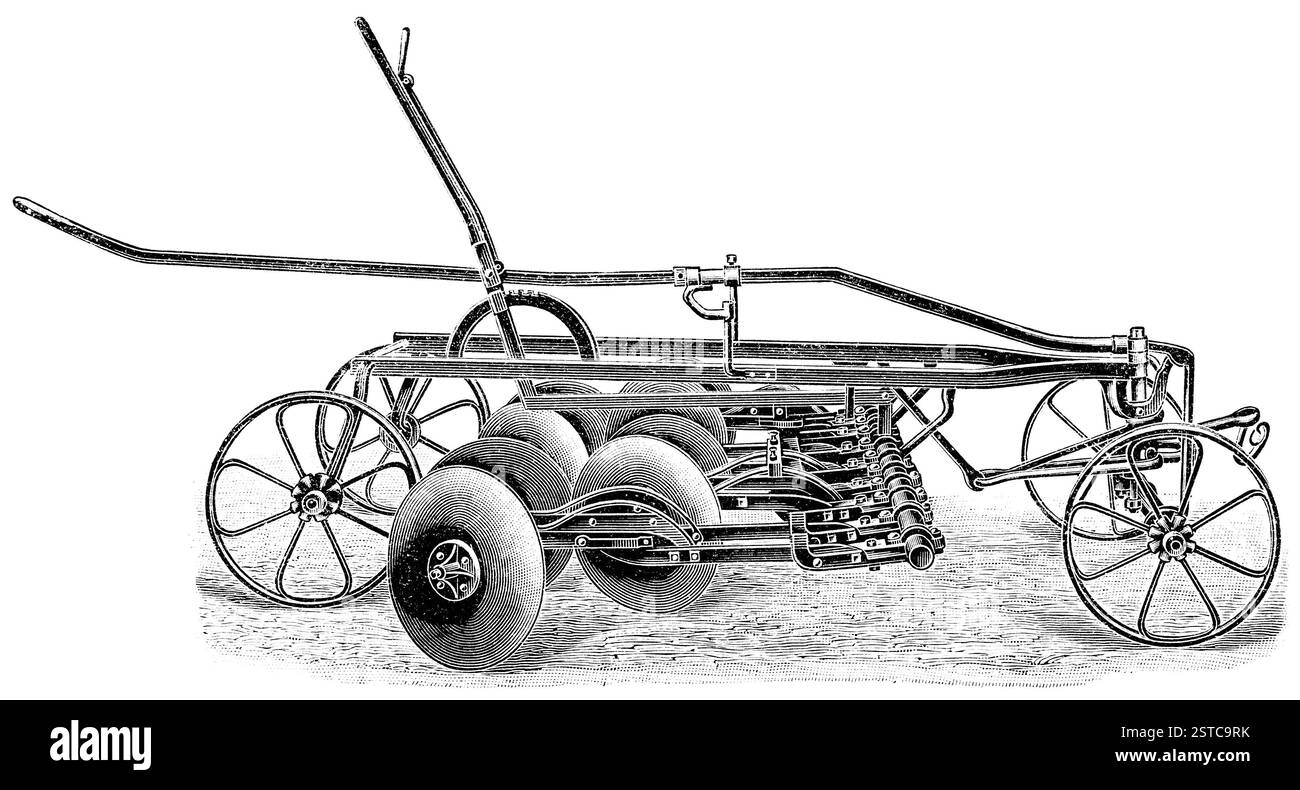 Cultivator-hiller per patate. Foto Stock