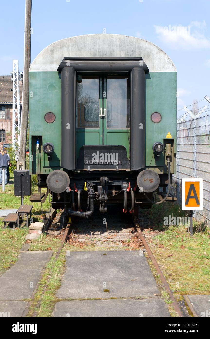 Vagone ferroviario è in un vicolo cieco Foto Stock