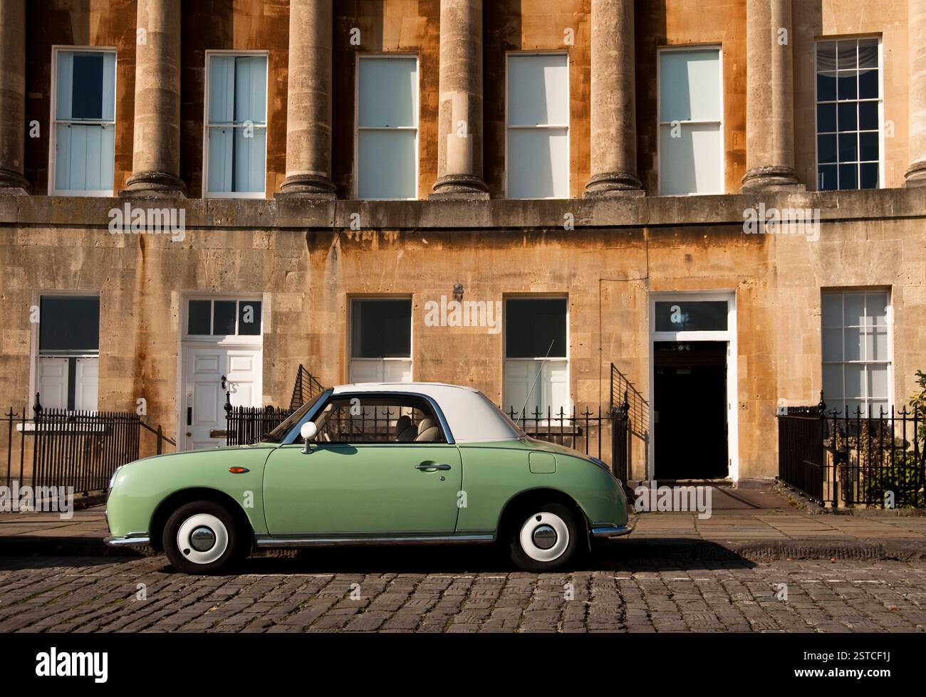 Auto verde d'epoca Foto Stock