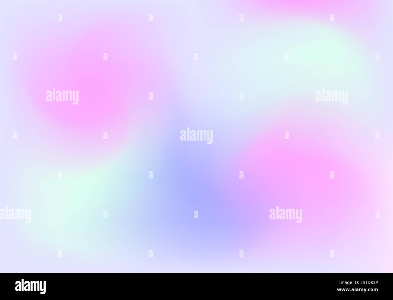 Sfondo gradiente olografico. Elegante rosa neon, viola, colori turchesi, sfondo morbido e sfocato. Illustrazione Vettoriale