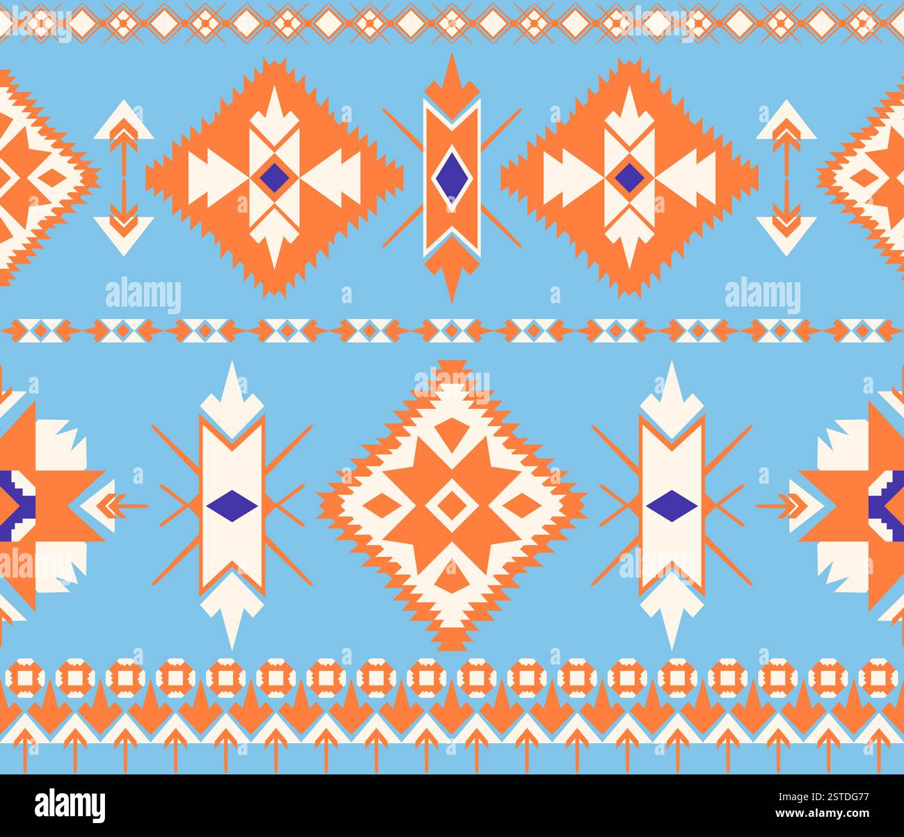 Lo sfondo di colore blu evidenzia un quadrato geometrico e un motivo etnico a forma di triangolo su tessuto tribale e piastrelle dei nativi americani Illustrazione Vettoriale Lo sfondo di colore blu evidenzia un quadrato geometrico e un motivo etnico a forma di triangolo su tessuto tribale e piastrelle dei nativi americani Illustrazione Vettoriale