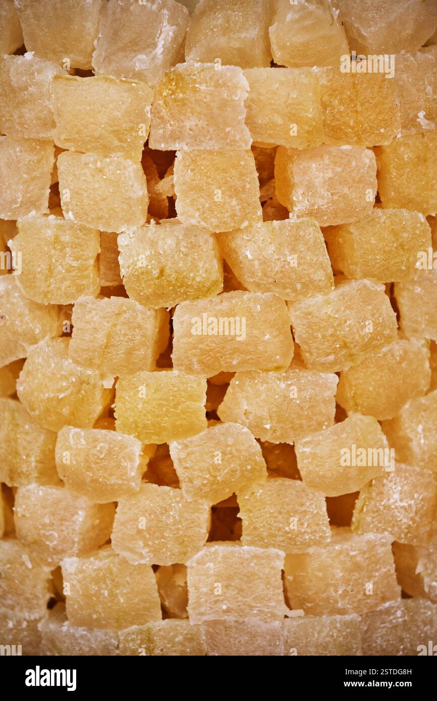 Dolci orientali sul primo piano del mercato indiano Foto Stock