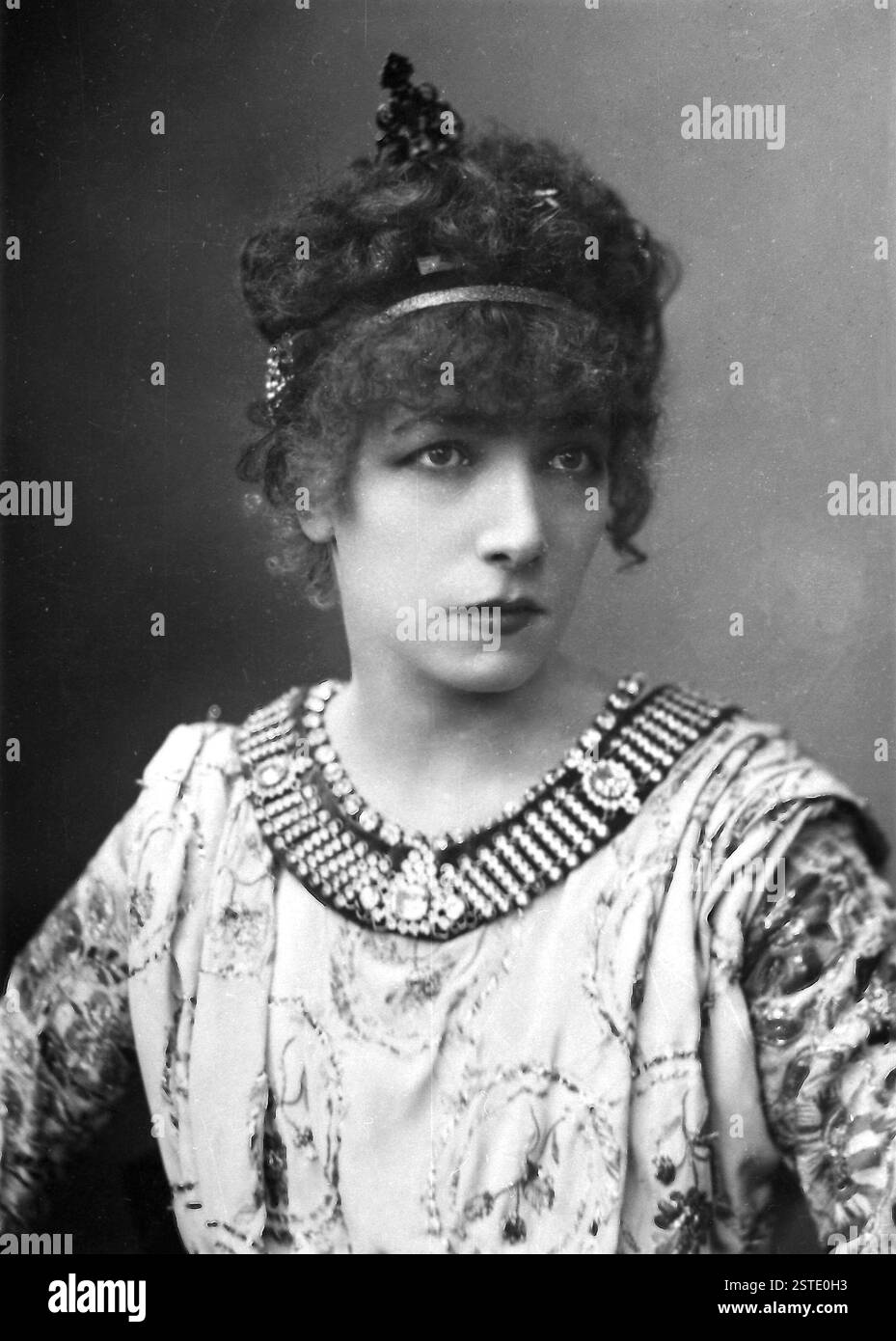 Attrice teatrale francese Sarah Bernhardt, anni '1900 Foto Stock