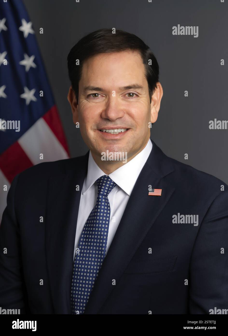 Marco Rubio. Ritratto del Segretario di Stato degli Stati Uniti, Marco Antonio Rubio (nato 1971), ritratto ufficiale, 2025 Foto Stock