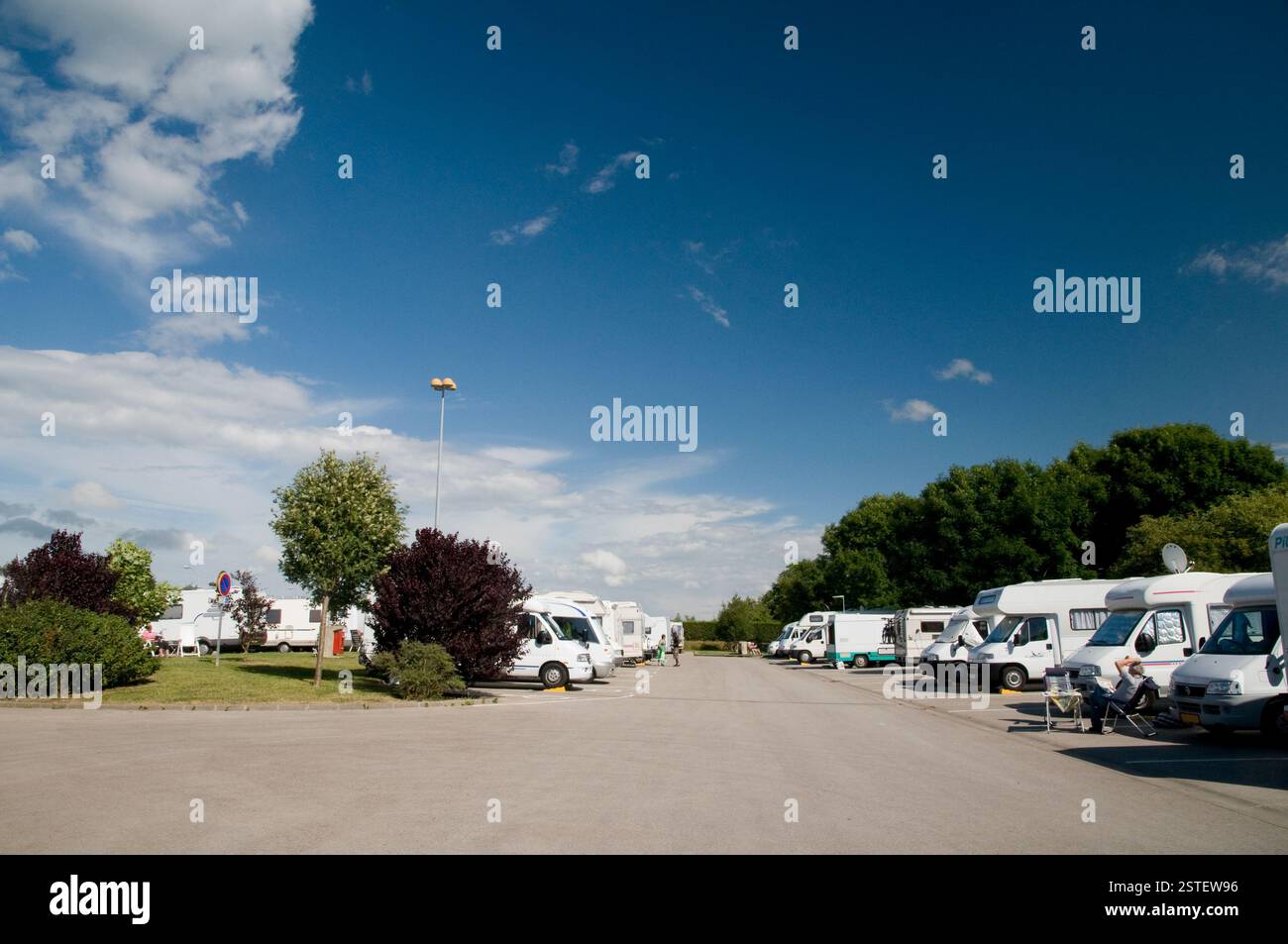 Posto per case mobili Foto Stock