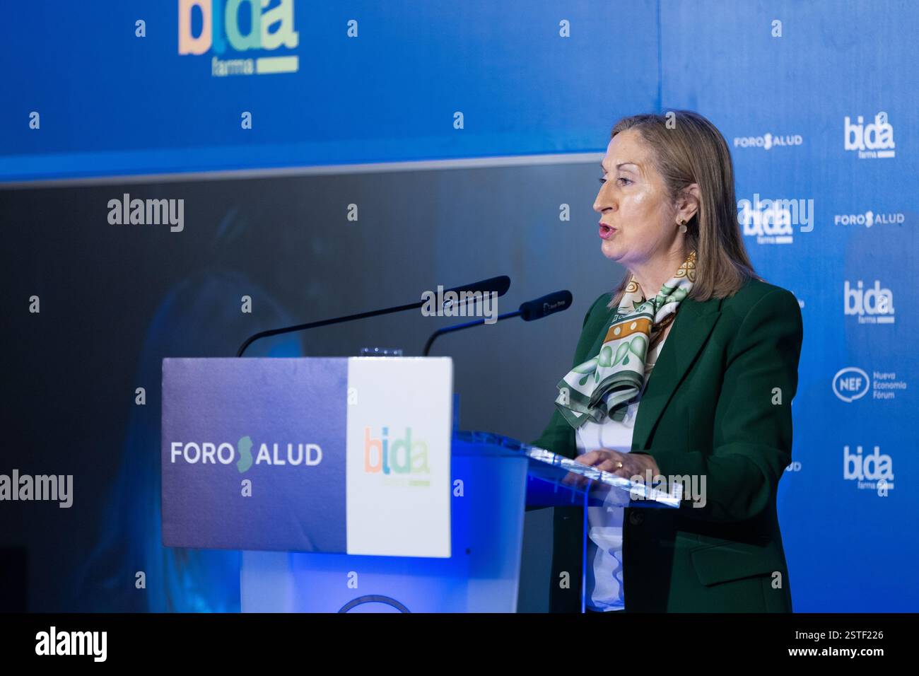 Madrid, Madrid, SPAGNA. 18 febbraio 2025. L'ex ministro della sanità spagnolo, IL PASTORE dell'ANA JULIAN, partecipa al Forum della salute di Madrid. (Credit Image: © Ignacio Lopez Isasmendi/ZUMA Press Wire) SOLO PER USO EDITORIALE! Non per USO commerciale! Foto Stock