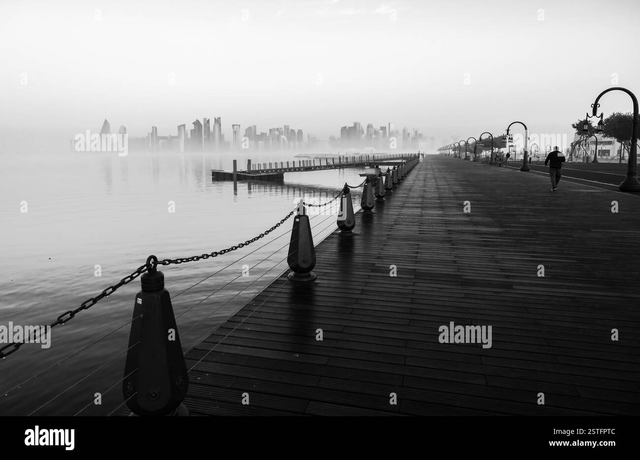 Doha Skyline Doha Qatar 17-02-2025 Foto Stock