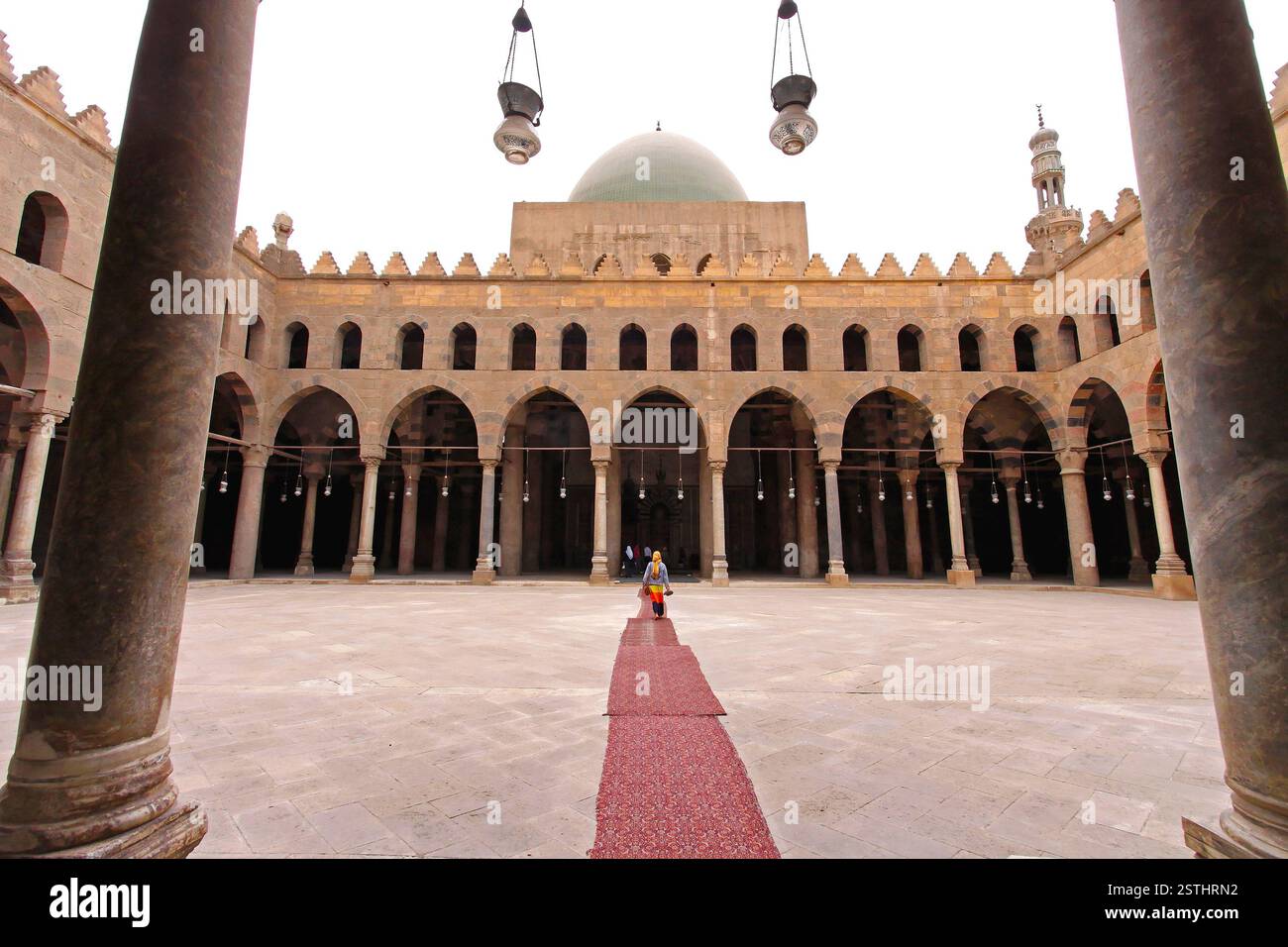 Cortile della moschea Foto Stock