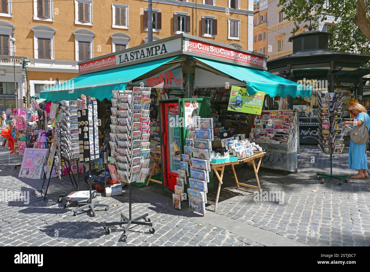 Edicola di Roma Foto Stock