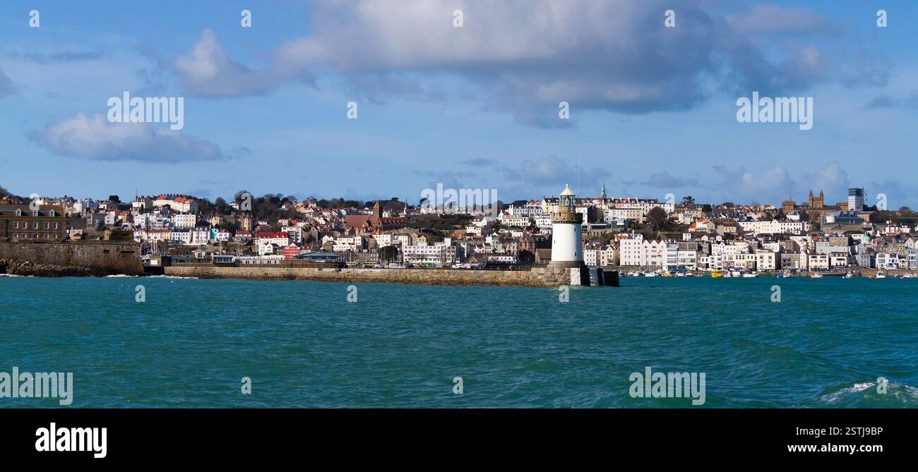 St. Peter, Port Guernsey Foto Stock