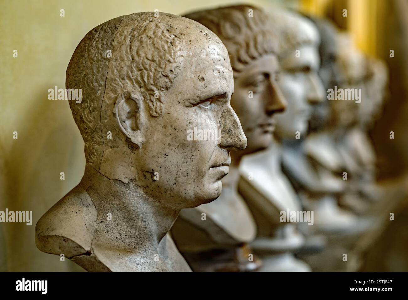 Die Vatikanischen Museen (italienisch Musei Vaticani) beherbergen vor allem die päpstlichen Kunstsammlungen und befinden sich auf dem Territorium der Foto Stock