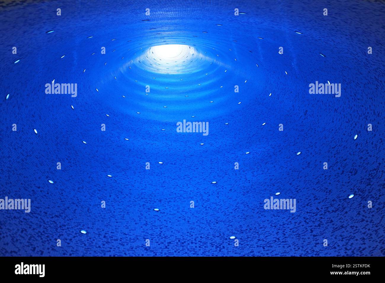 Luce blu Foto Stock