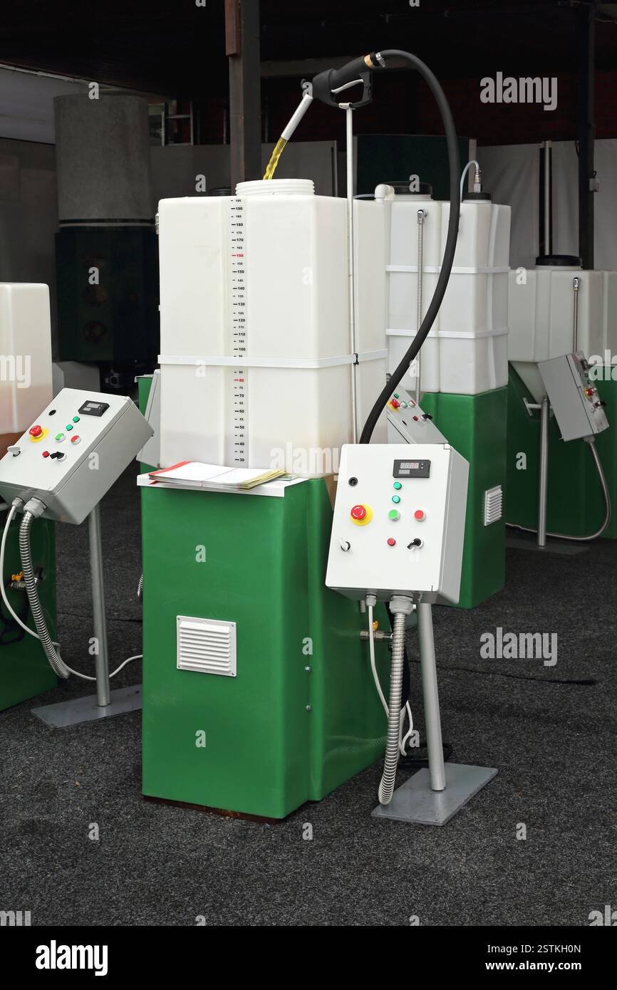 Bio processore Diesel Foto Stock
