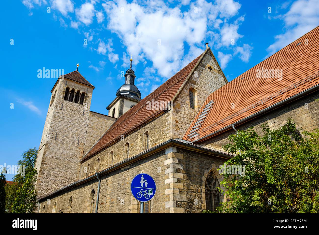 La Reglerkirche, nota anche come Chiesa di Sant'Agostino, si trova nel centro storico di Erfurt, Turingia, Germania. Foto Stock