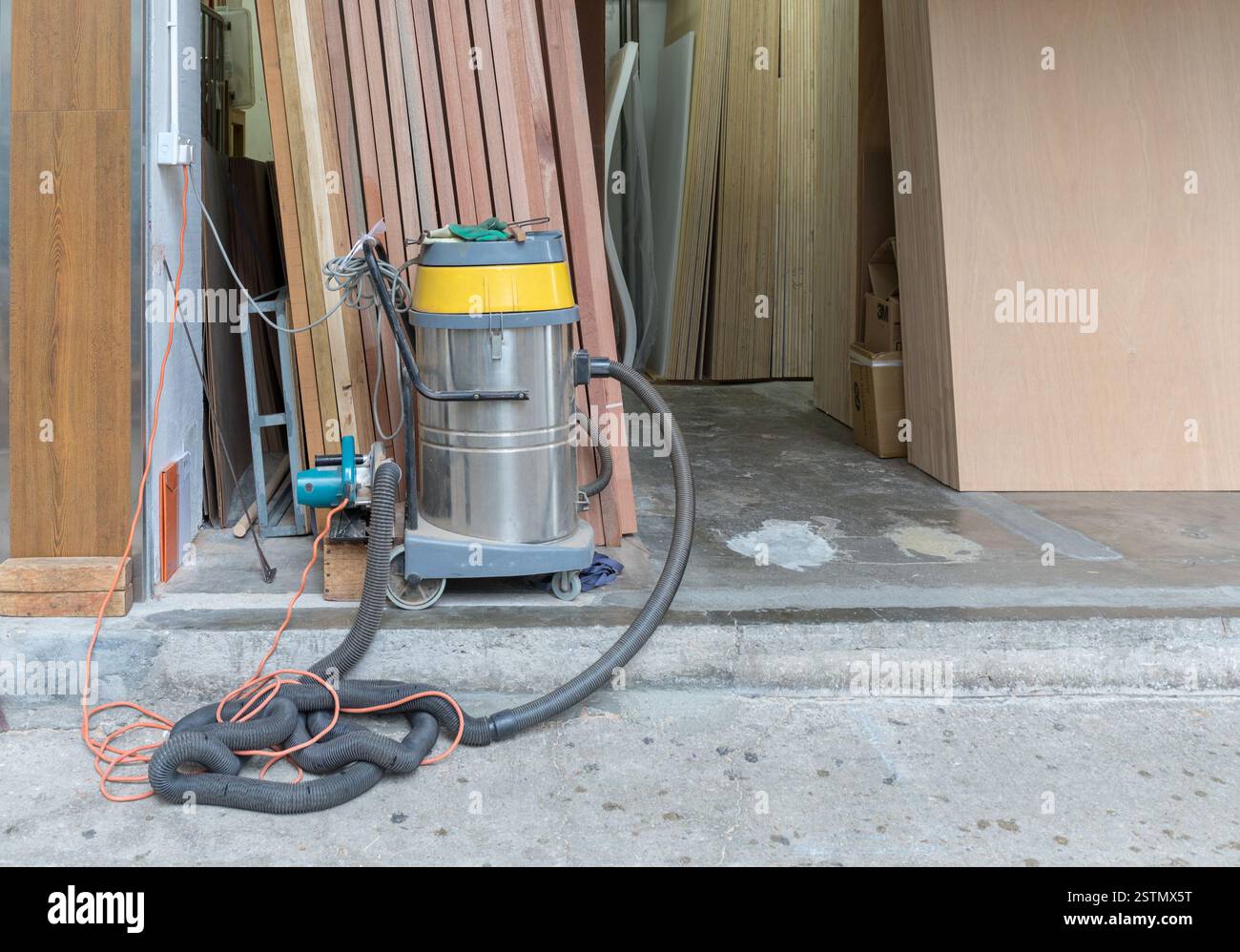 Negozio di lavorazione del legno Foto Stock